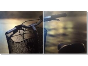 Cuadro Diptico Bicicleta 75x75