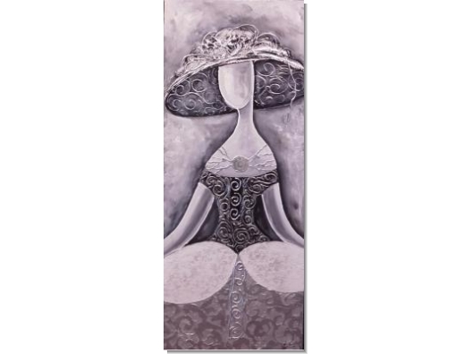 Cuadro Dama 50x120 1