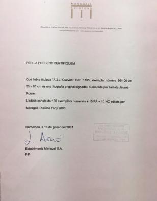 Litografia Jaume Roure 