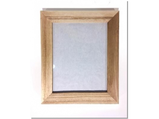 Portafotos Madera Pino cantos blancos 1