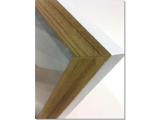 Portafotos Madera Pino cantos blancos 4