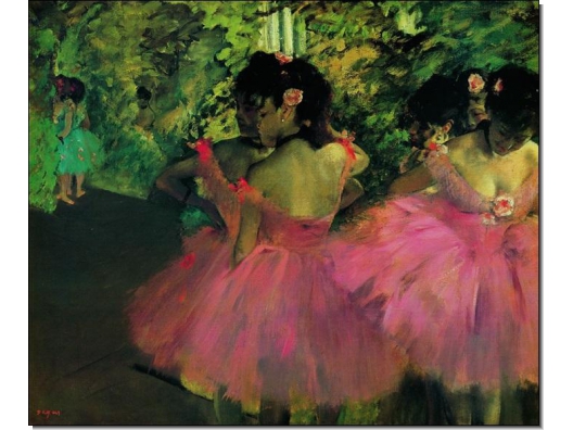 Degas : Bailarinas en rosa  1
