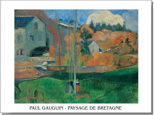 Gauguin : Paisaje de Bretaña  1