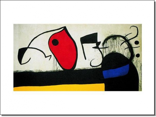 Miró: Mujer con Tres Pelos 60x80 (33053) 1