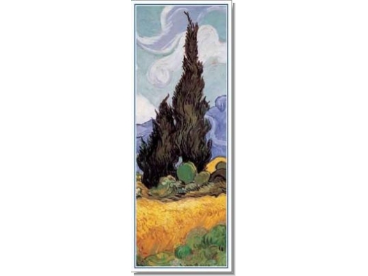 Van Gogh : Campo de trigo con cipreses  2
