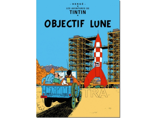 Cuadro TINTIN, OBJECTIF LUNE 50x70 1
